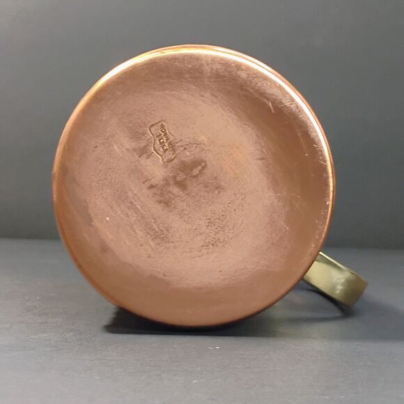 Copper Stainless Steel Moscow Mule Tankarts Mug Set Of 2 Old Style Beer Cups Lot - Picture 4 of 11